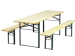 Standard bord-/bænkesæt 220x67 cm. Bænk 22cm.