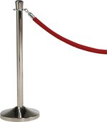 Rødt reb for kø stander, 150 cm. 1 stk.